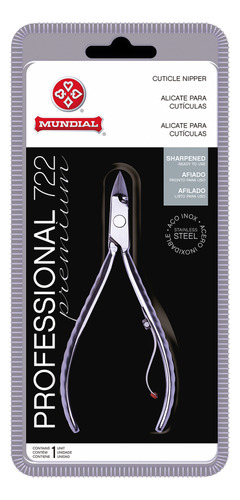 5 Alicate De Cutícula Mundial 722 Inox Premium Profissional