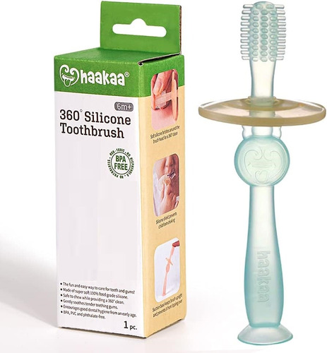 Haakaa 360° Cepillo De Dientes De Silicona Para Bebé