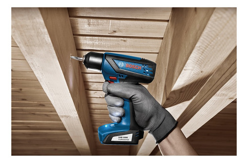 Imagen 4 de 4 de Taladro atornillador inalámbrico de 6mm Bosch GSR 1000 SMART 12V + accesorio con maletín de transporte 110V/220V