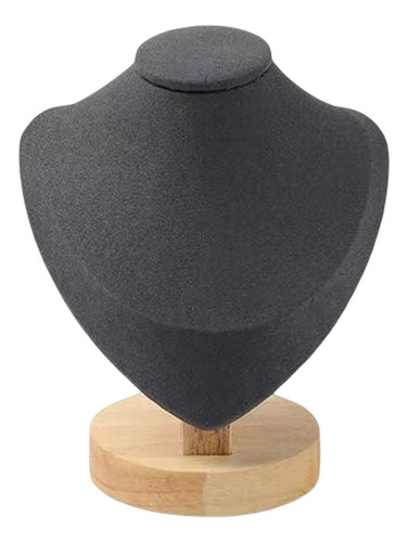 . Busto De Joyería Soporte De Busto De Joyería Gris Oscuro