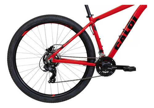 Bicicleta Caloi 29 Smu 21v Garfo Trava Freio Hidráulico 2025 Cor Vermelho Tamanho Do Quadro 19