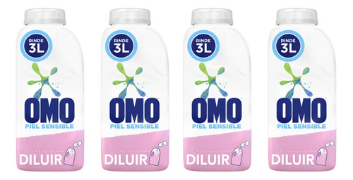 Omo Para Diluir Hipoalergenico Piel Sensible 500 Ml X4