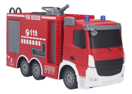 Juguete De Camión De Bomberos Con Control Remoto Rc Interact