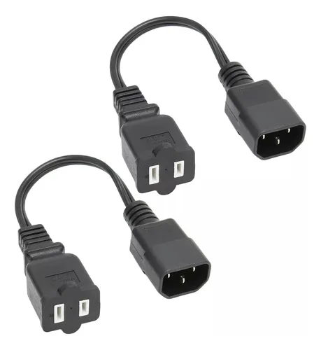 comprar 2 Cables Iec 320, C14 A, 1, 15 R, Macho A Hembra, A Prueba D