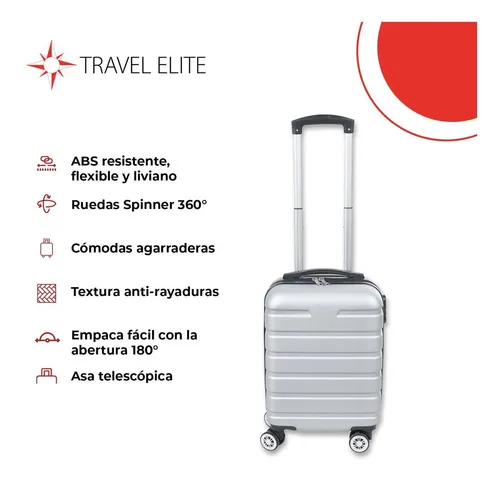 Maleta De Viaje Rigida Cabina Equipaje Mano 10 Kg Pequeña TRAVEL ELITE