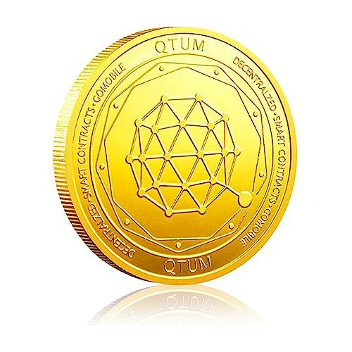 Qtum Coin Moneda Física Coleccionable Btc Bitcoin