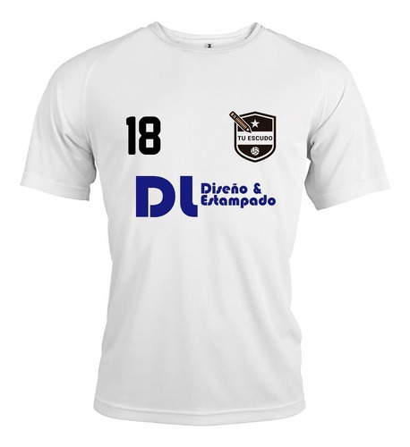 Imagen 3 de 8 de Remeras Futbol 5 Personalizadas