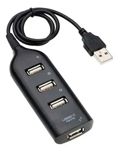 Imagem 4 de 6 de Extensor Usb Hub 4 Portas Extensão 2.0 Pra Pc Notebook Etc