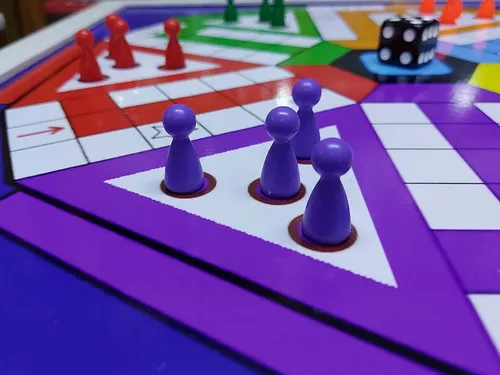 Ludo Tabuleiro Estojo Gigante Tam 50 X 50 Centímetros Com Pinos E Dados  Grande