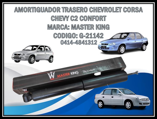  Amortiguador Trasero Chevrolet Corsa Chevy C2 Confort