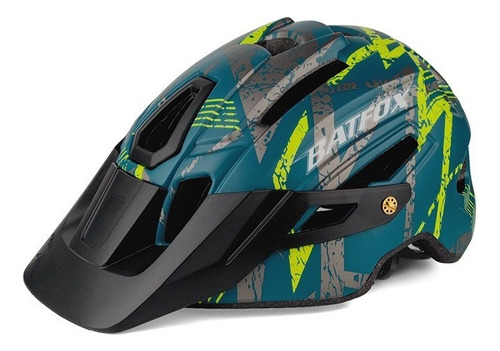 Batfox Casco De Bicicleta De Montaña Mtb Con Luz Trasera