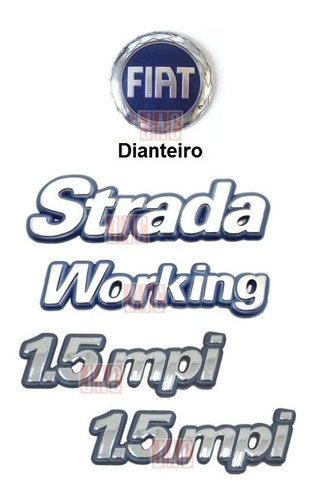 Símbolo Strada Working + 1.5mpi + Fiat Do Capô - 2001