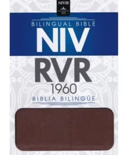 Biblia Bilingüe Rvr 1960/niv Piel Marrón