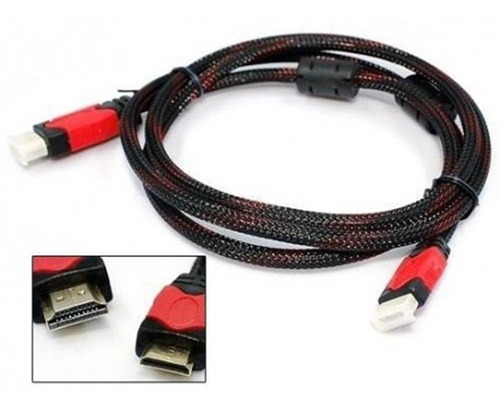 Cable Hdmi 1.5 Metros Full Hd, Ps3-4, Xbox, Smart Tv Led Pc