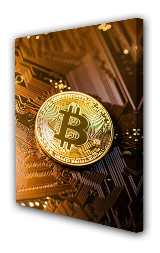 Cuadro 60x90cm Bitcoin Criptomoneda Dinero M3
