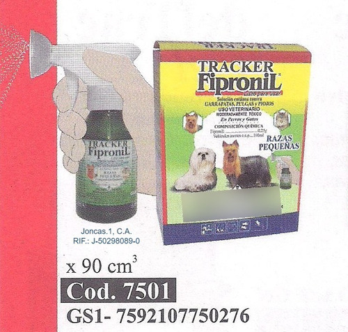 Tracker Fipronil® (perros Y Gatos) 90 Ml Pack De 12 Unidades