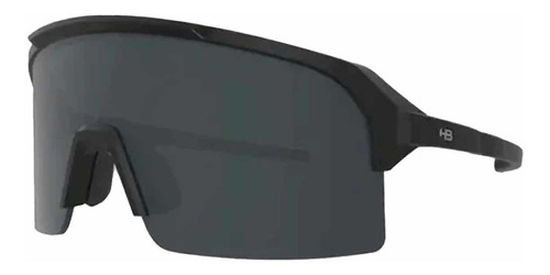 Oculos Ciclismo Hb Edge Black Matte Preto Fosco Lente Gray