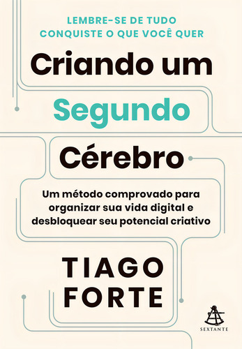 Criando Um Segundo Cérebro, De Tiago Forte. Editora Sextante, Capa Mole Em Português