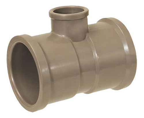 Tee Soldável Redução Marrom Krona 40mm X 25mm Para Água Fria