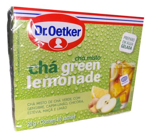 Chá Misto Green Lemonade Dr. Oetker 20g - 10 Sachês