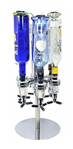 Rotatorio Alcohol Caddy 6 botellas de Licor Dispensa Shots