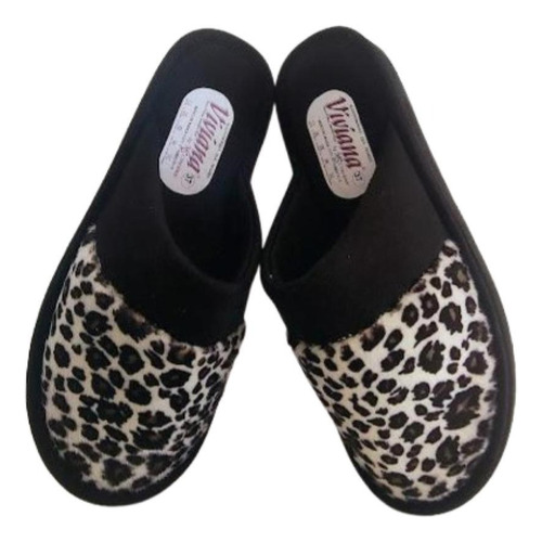 Pantuflas / Chinelas Viviana Animal Print Otoño Invierno