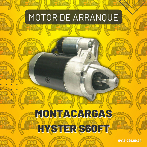 Motor De Arranque Montacargas Hyster S60ft