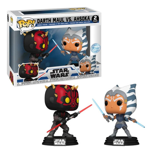 Figura Star Wars Darth Maul Vs Ahsoka Funko Pop! 10cms