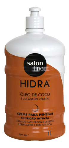 Creme Para Pentear Hidra Coco Nutrição Salon Line 1 Litro