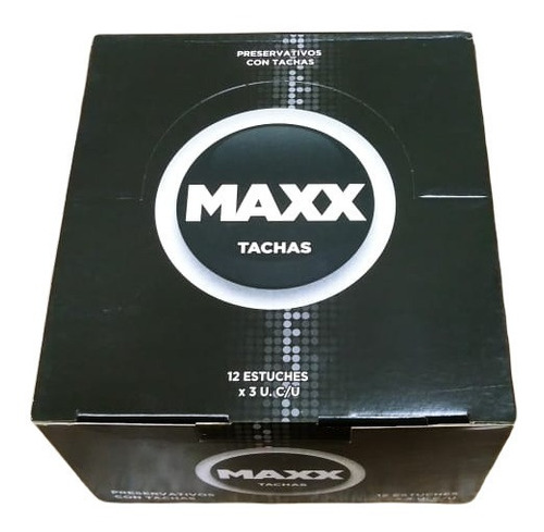 Preservativos Maxx Tachas 12 Cajitas X 3