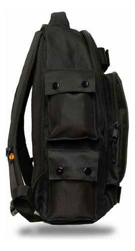 Mochila Terra Para Skate, Impermeable Cubre Mochila, 14 L, Negra, Modelo Sundaland Negro Liso