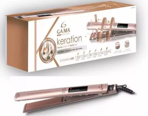 Placa cerámica Keration Pro Elegance de Gama Italy, LED bivolt, color rosa, voltaje 110 V/220 V (bivolt)