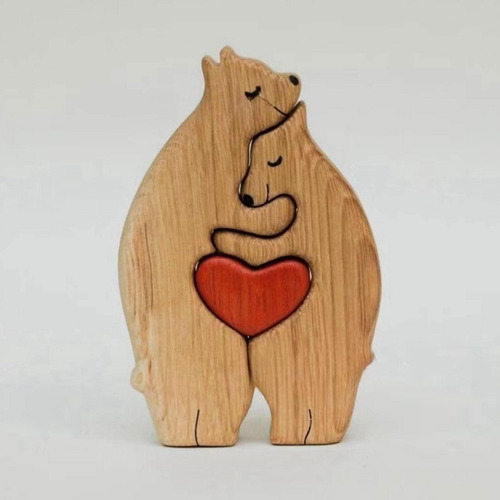 Rompecabezas De Arte Familiar De De Madera, Juguete 2