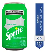 Comprar Sprite Lata 354ml Original Comun Gaseosa Bebidas Pack X6 6u