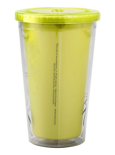 Vaso Acrílico Con Tapa Y Popote The Grinch 473ml Importado