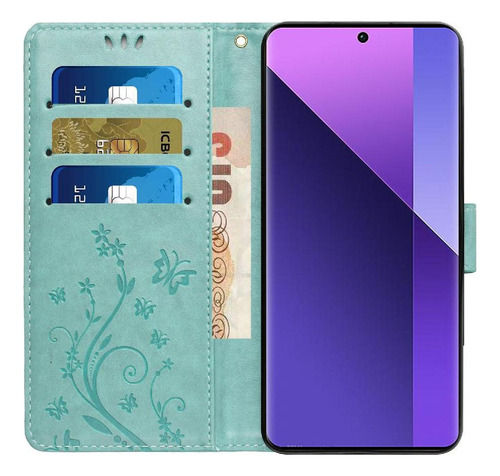 Funda Flip For Xiaomi Redmi 14c Kickstand Correa De Muñeca