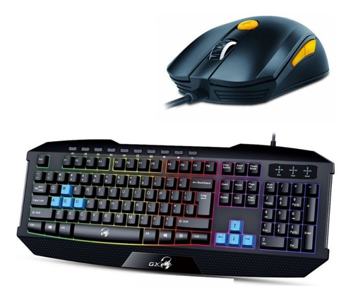 Combo Gamer Genius Gx Scorpion Teclado K215 Y Mouse M8-610