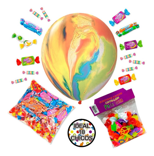 Imagen 2 de 7 de Combo Golosinas Cumpleaños Completo - 20 Chicos - Lollipop