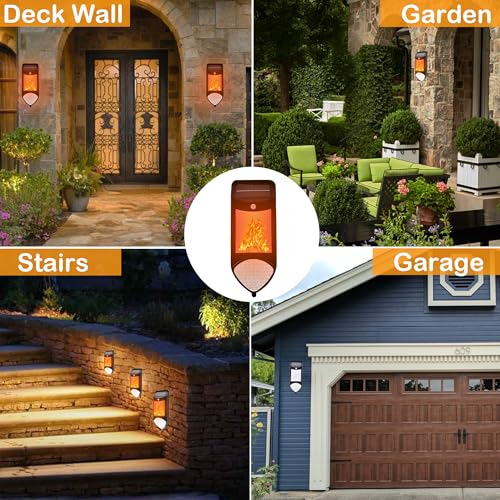 Luces Solares De Llama Para Exteriores, Lámpara Led Decorati