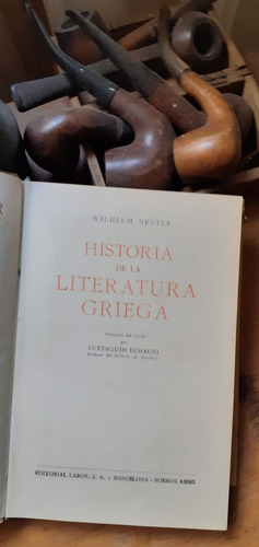 Historia De La Literatura Griega - W. Nestle / Editorial Lab (Usado)