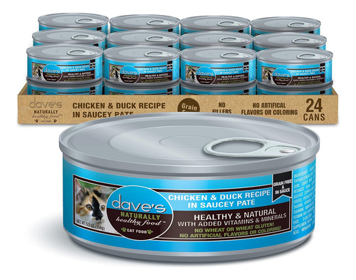 Dave S Pet Food Alimento Humedo Sin Granos Para Gatos Pate D