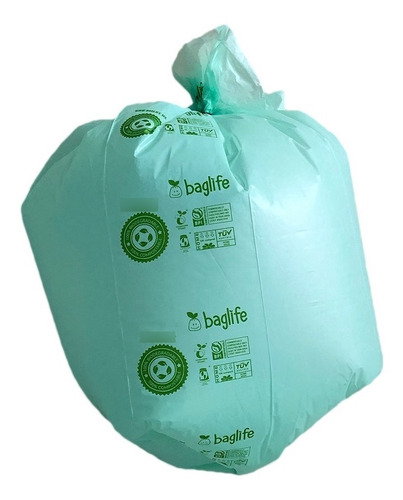 400 Bolsas Ch. 100% Compostables 43x45cm Baglife Certificada