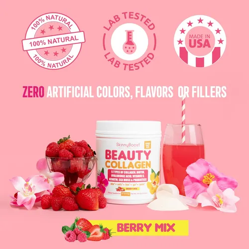 Mezcla De Belleza Colágeno Bayas 5 Tipos Colágeno Musgo Mari