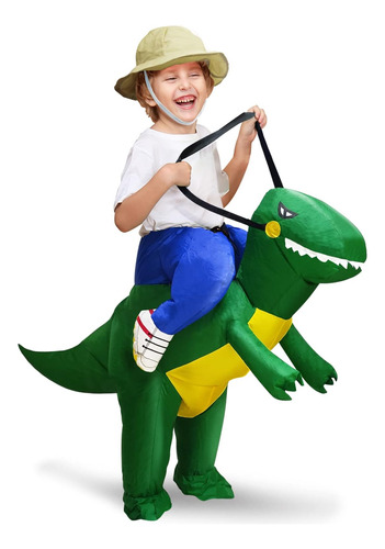 Disfraz De Halloween De Dinosaurio Inflable Camlinbo Para Ni