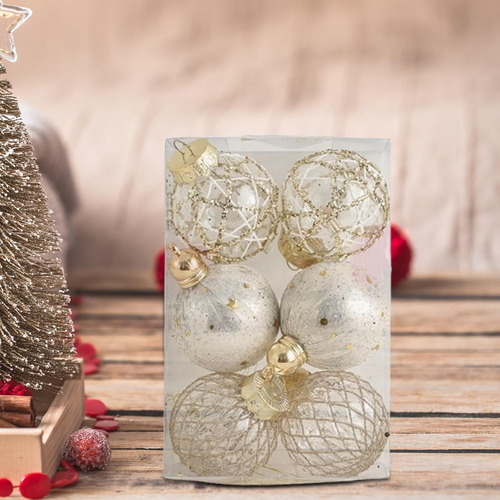 6 Bolas De Navidad Para Colgar En El De Navidad, 6 Cm, Para