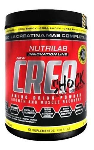 Nutrilab Creatina Crea Shock Por 300 Grs Saborizada