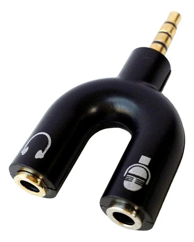 Adaptador Celular P3 Headset Fone Microfone P2 X P3 Áudio