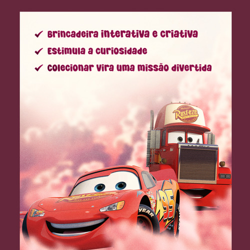 Carrinhos Filme Carros 1 Relâmpgo Mcqueen 7 Peças