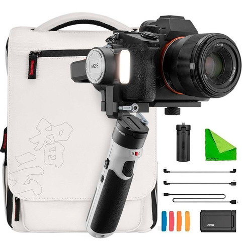 Estabilizador Celular Gimbal Zhiyun Crane M2 S Combo Bolso Color Negro