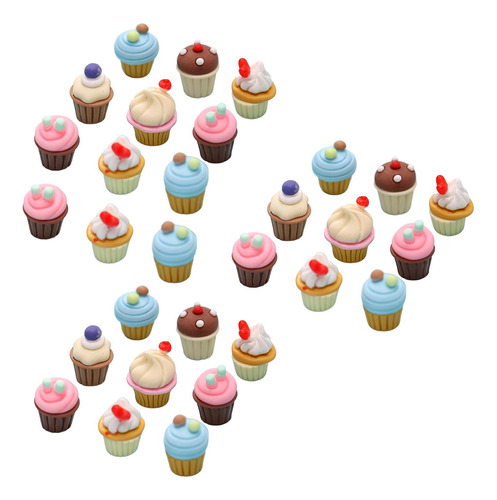 30x Cupcakes En Miniatura, Dijes Diy, Accesorios